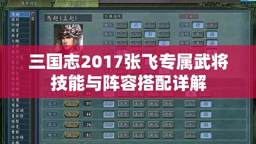 三国志2017张飞专属武将技能与阵容搭配详解